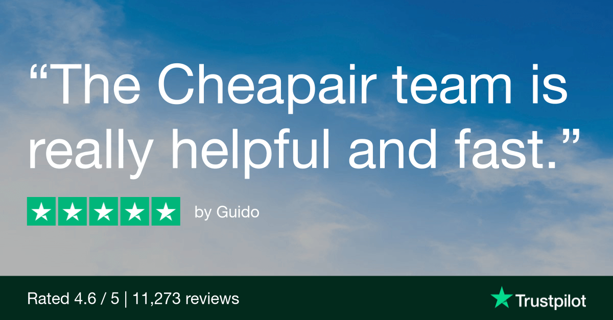 The Cheapair team is really helpful and fast.