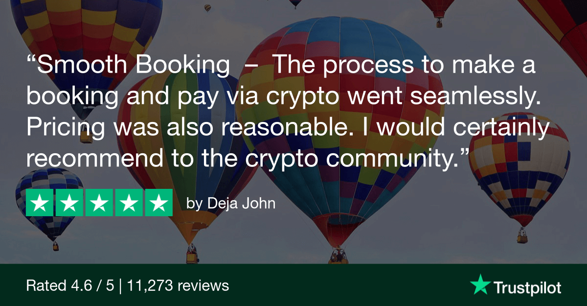 Smooth Booking. The process to make a booking and pay via crypto went seamlessly. Pricing was also reasonable. I would certainly recommend to the crypto community.